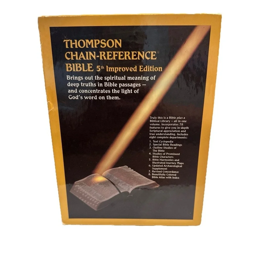 Thompson Chain-Reference 5th & Improved Edition HB/DJ Red Letter Edition Bible‎